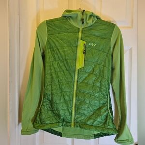 Outdoor Research Neon Green Quilted Jacket